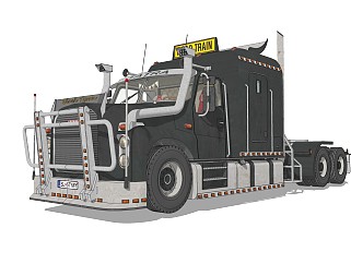 超精细汽车模型 <em>卡车</em> Black Tiran